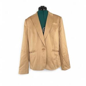 tg Aéropostale gold blazer suit jacket with a touch of Y2K elegance Sz 16
